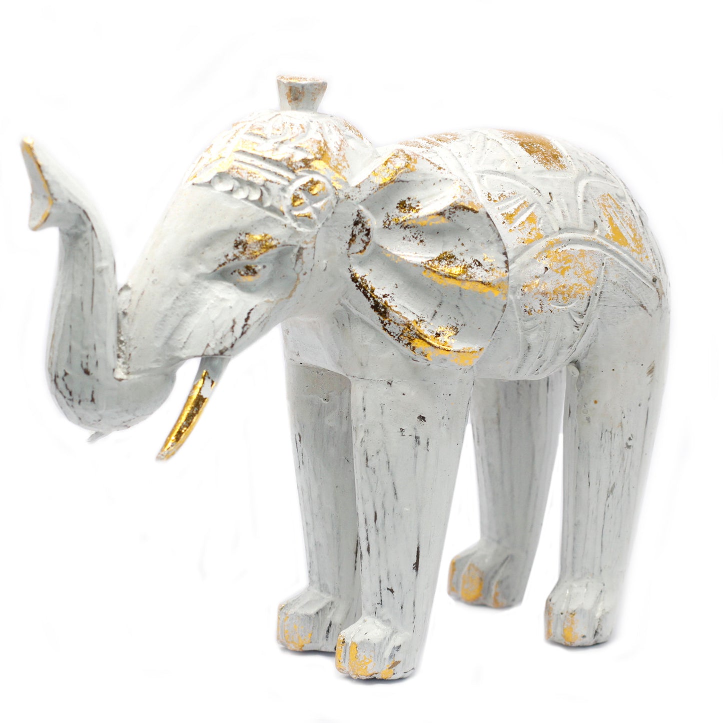 Wood Carved Elephant - home decor