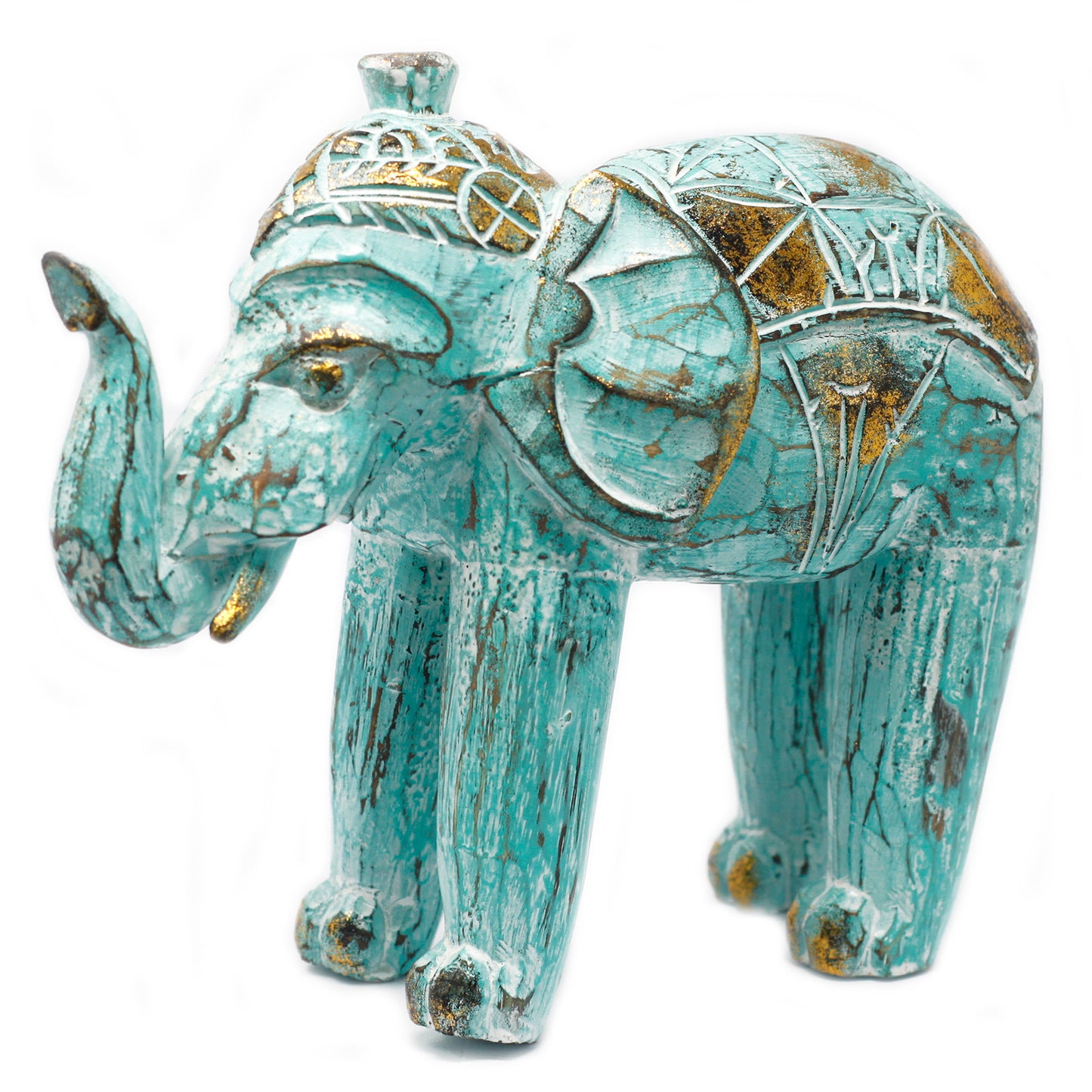 Wood Carved Elephant - home decor