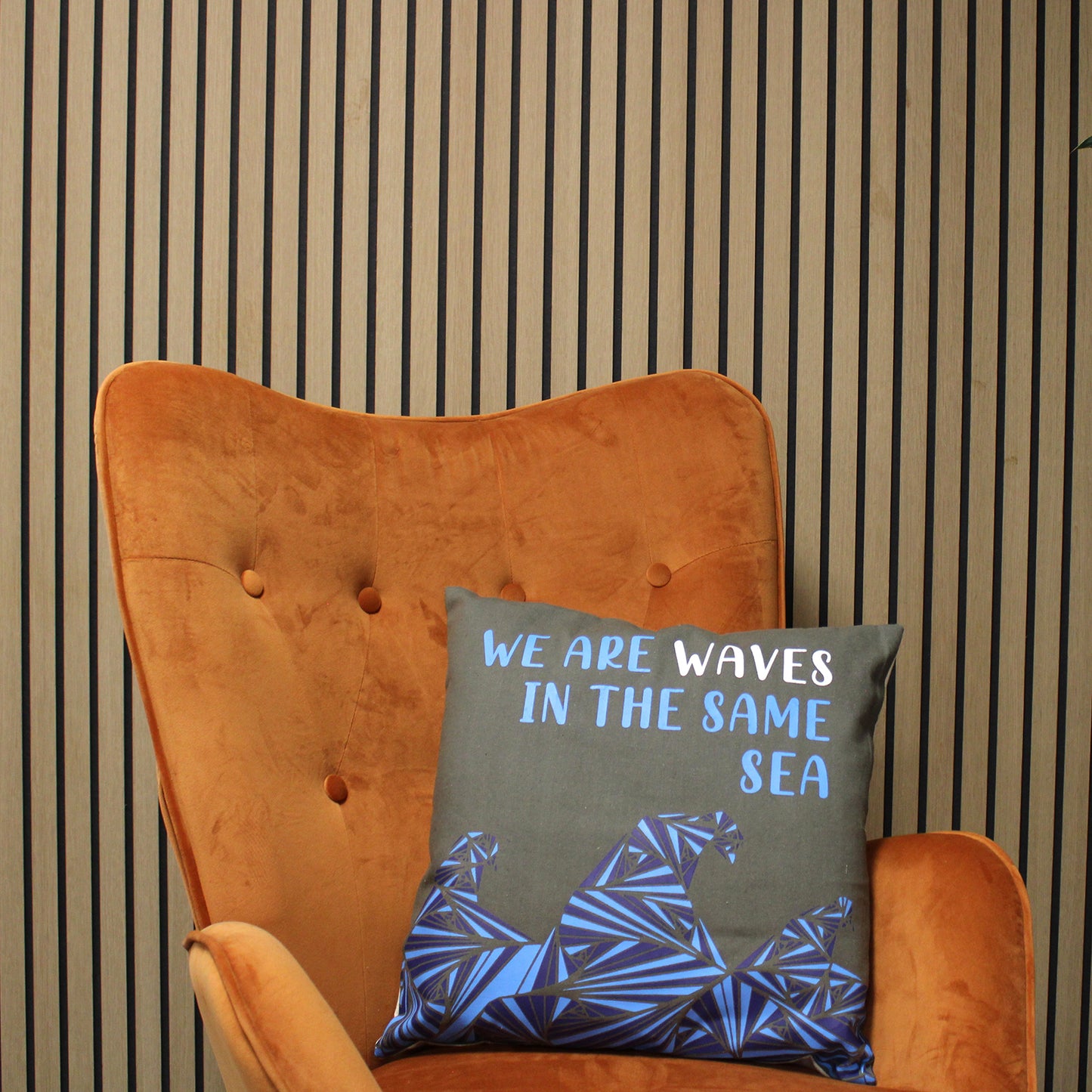 3x Printed Cotton Cushion Cover