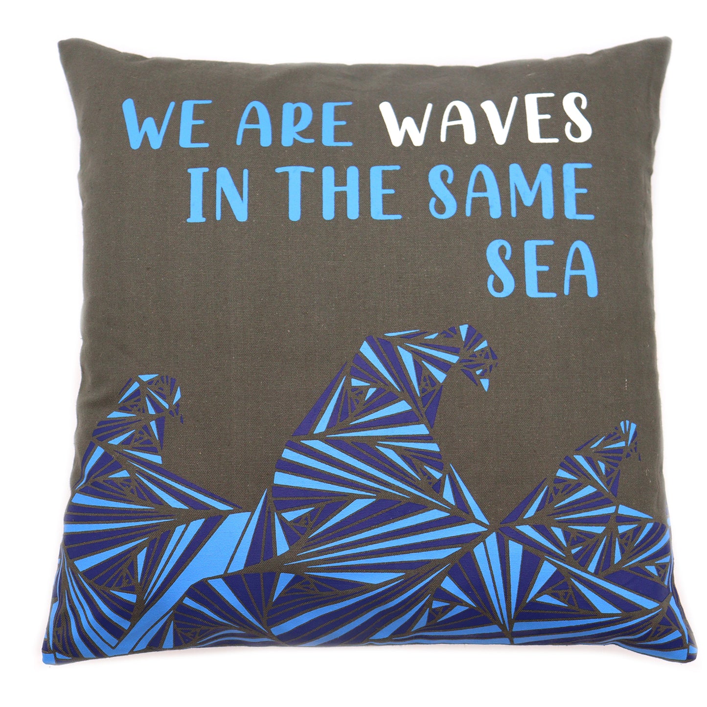 3x Printed Cotton Cushion Cover