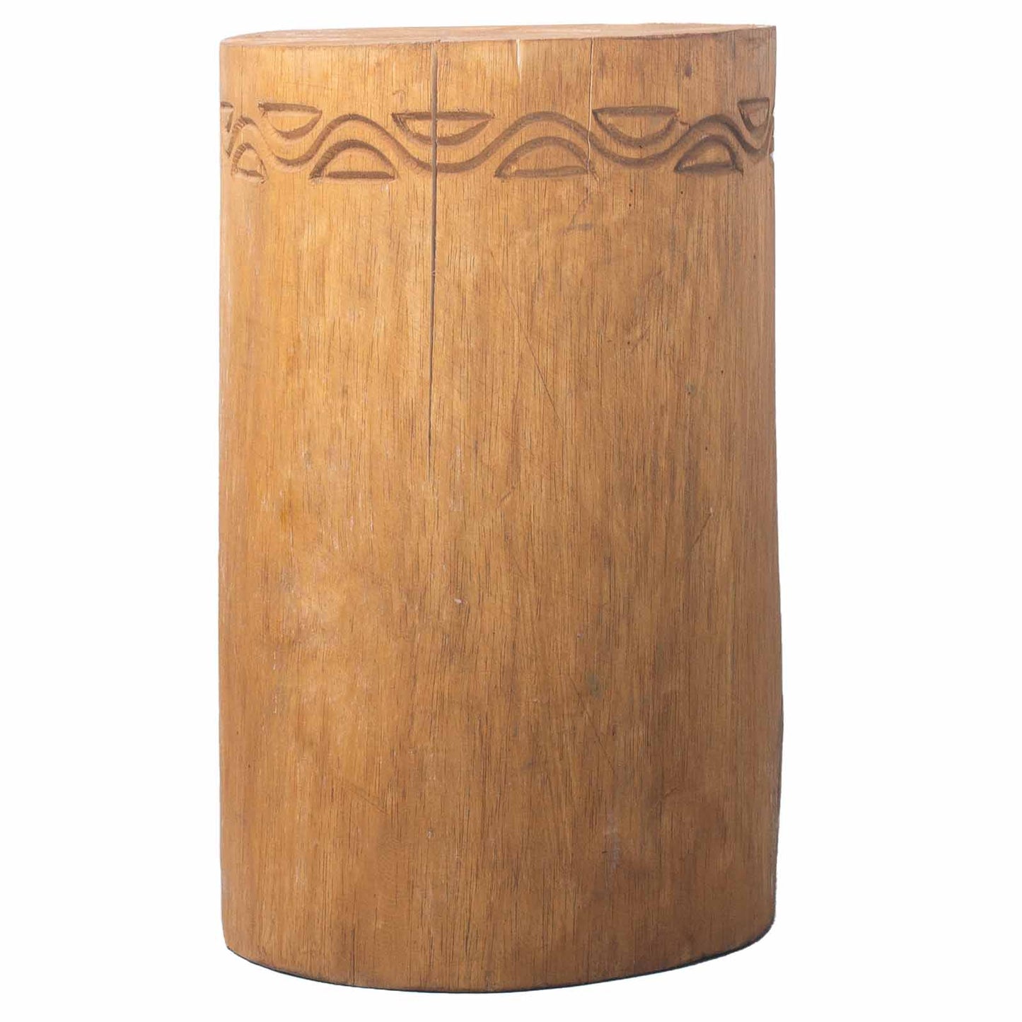 Tribal Stool / Table - Albasia - Turquoise-Natural