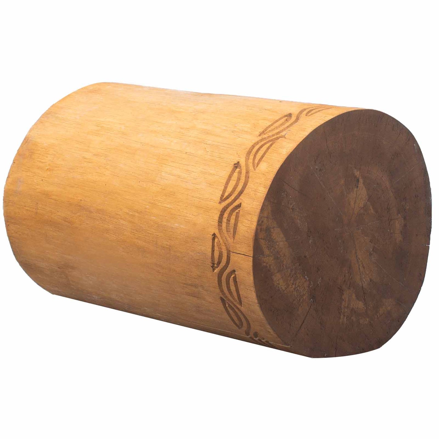 Tribal Stool / Table - Albasia - Turquoise-Natural