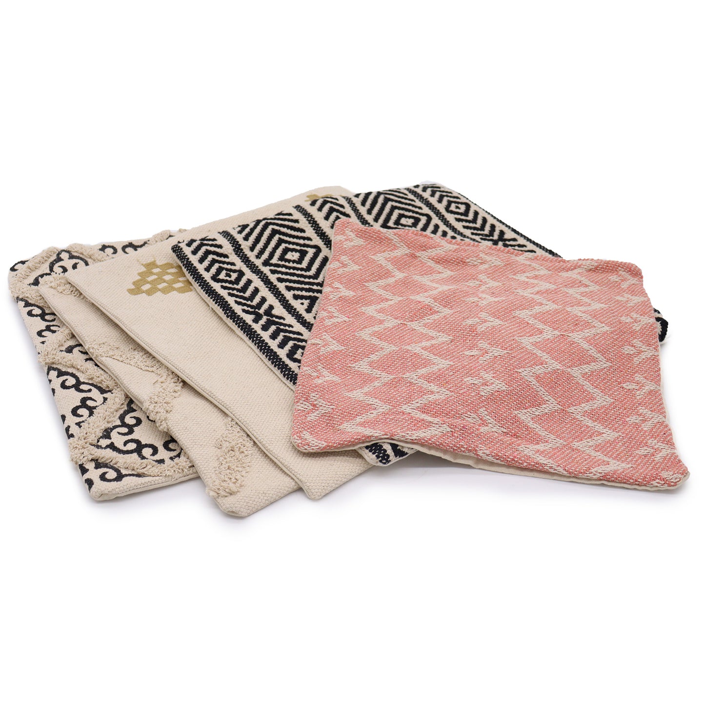 Classic Cushion Cover - Lux Criss-Cross & Print