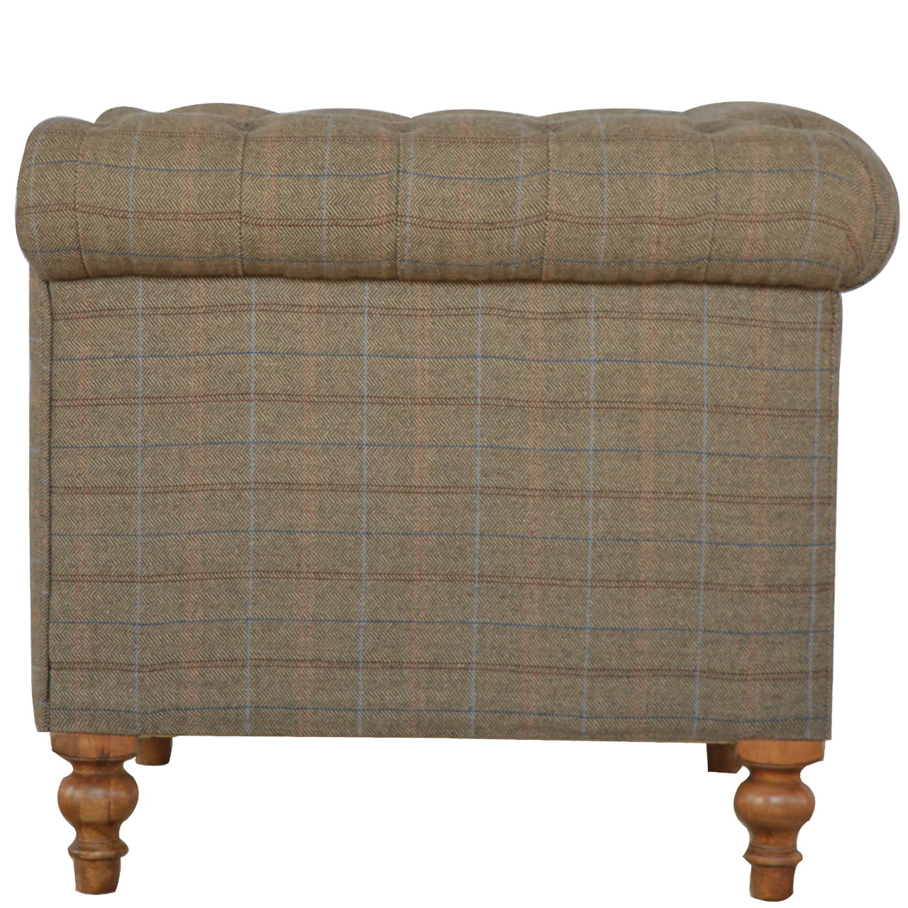 Multi Tweed 2 Seat Chesterfield sofa