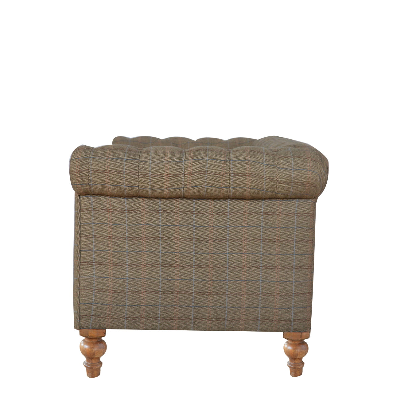 Multi Tweed 2 Seat Chesterfield sofa