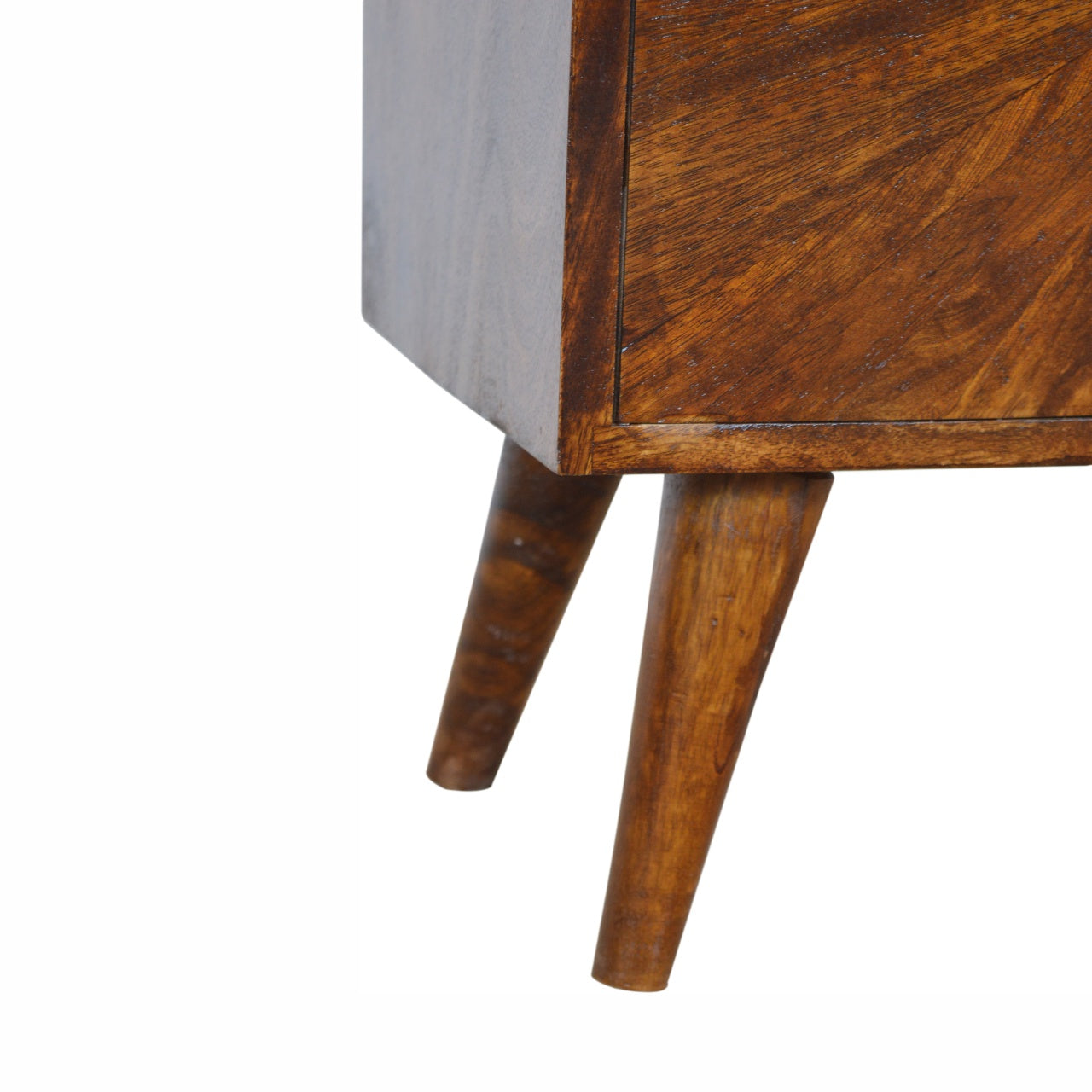 Solid Wood Chestnut Sunrise Sideboard Cabinet