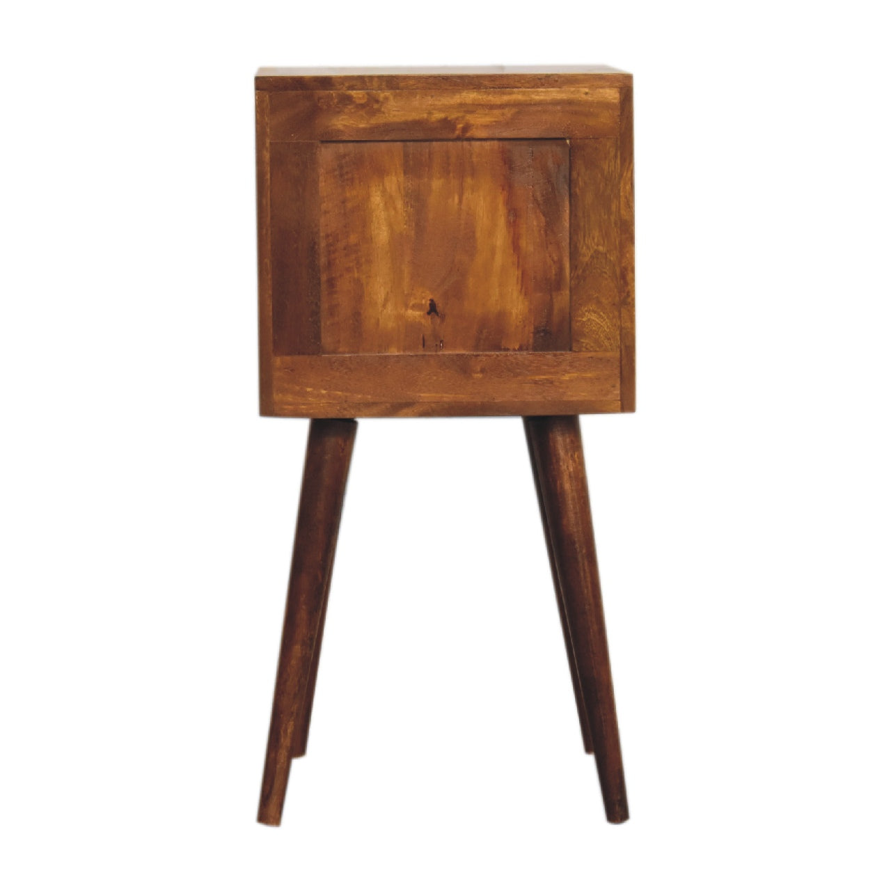 Mini Chestnut Cube 2 Drawer Bedside table night stand