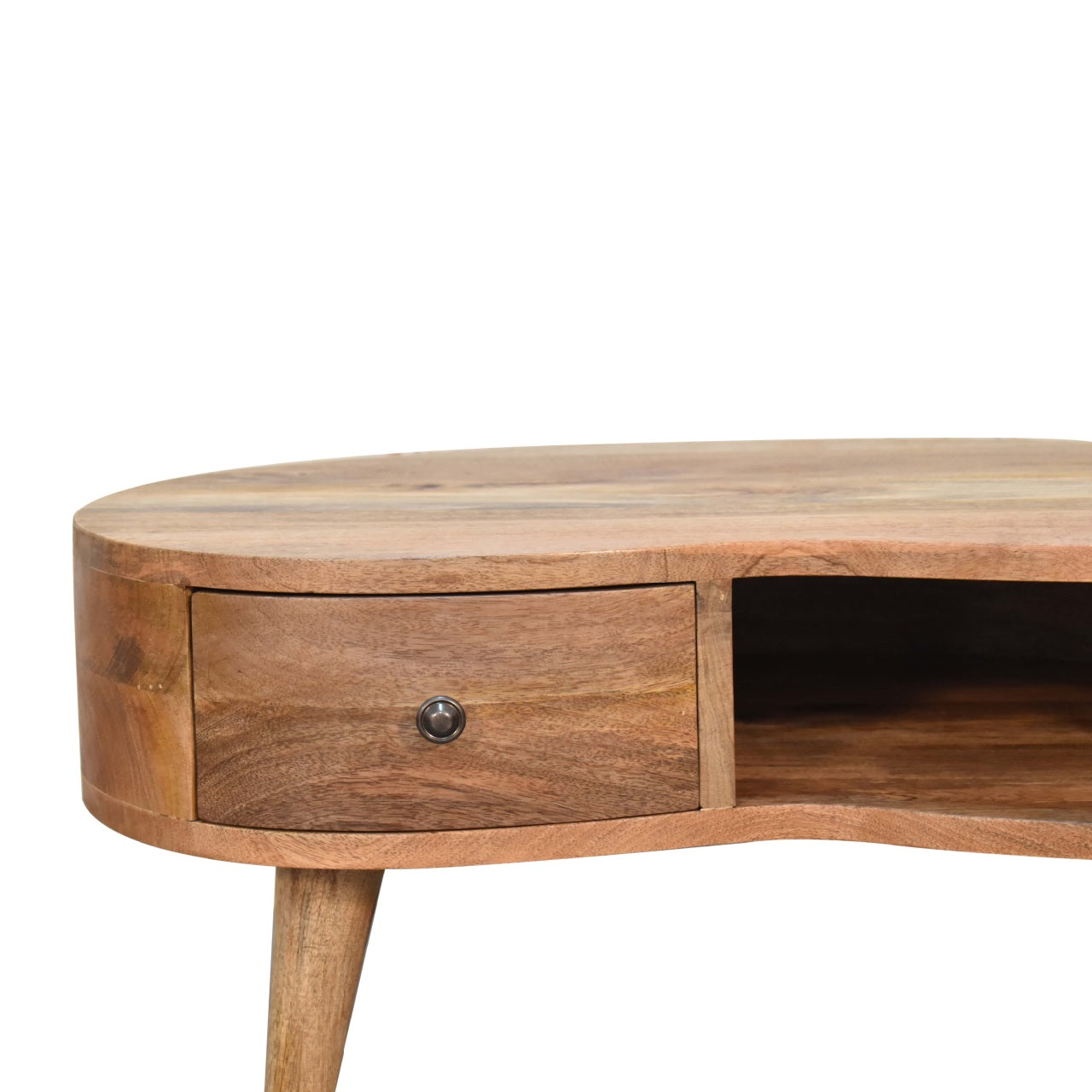 Solid Wood Mini Oak-ish Wave Coffee Table