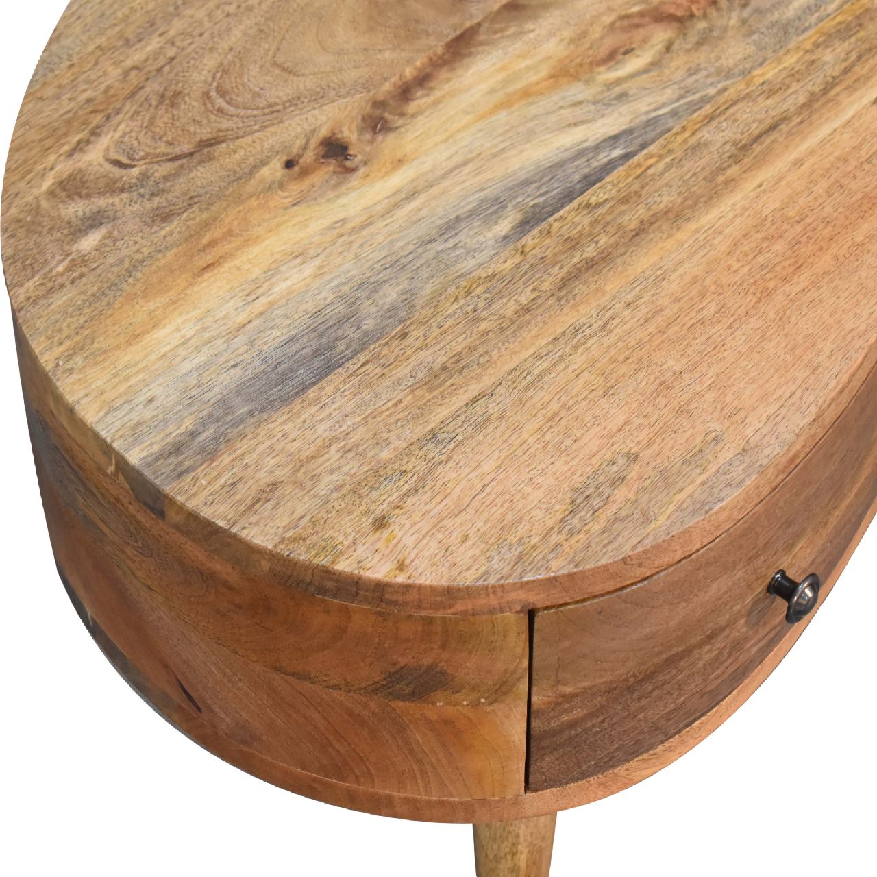 Solid Wood Mini Oak-ish Wave Coffee Table