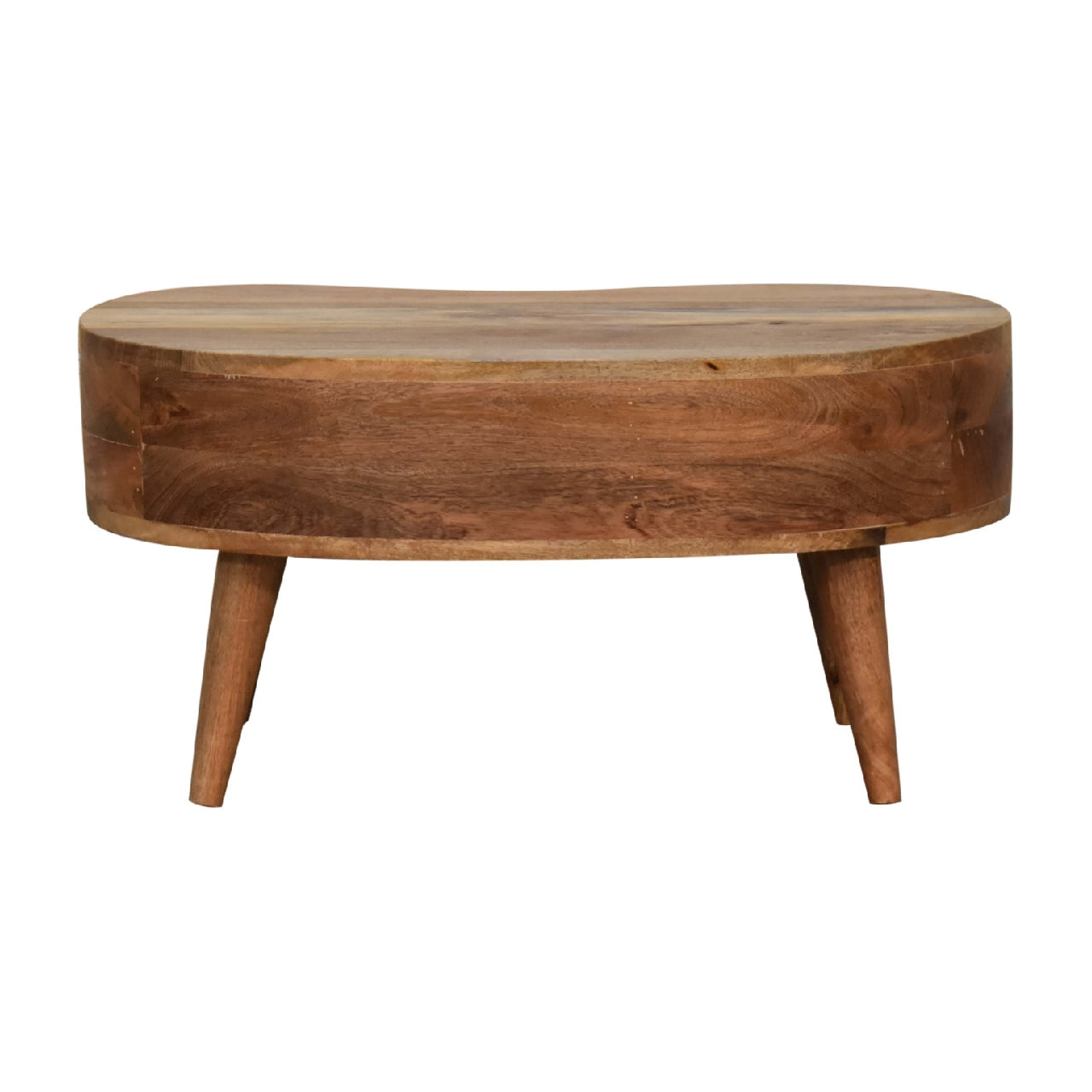 Solid Wood Mini Oak-ish Wave Coffee Table