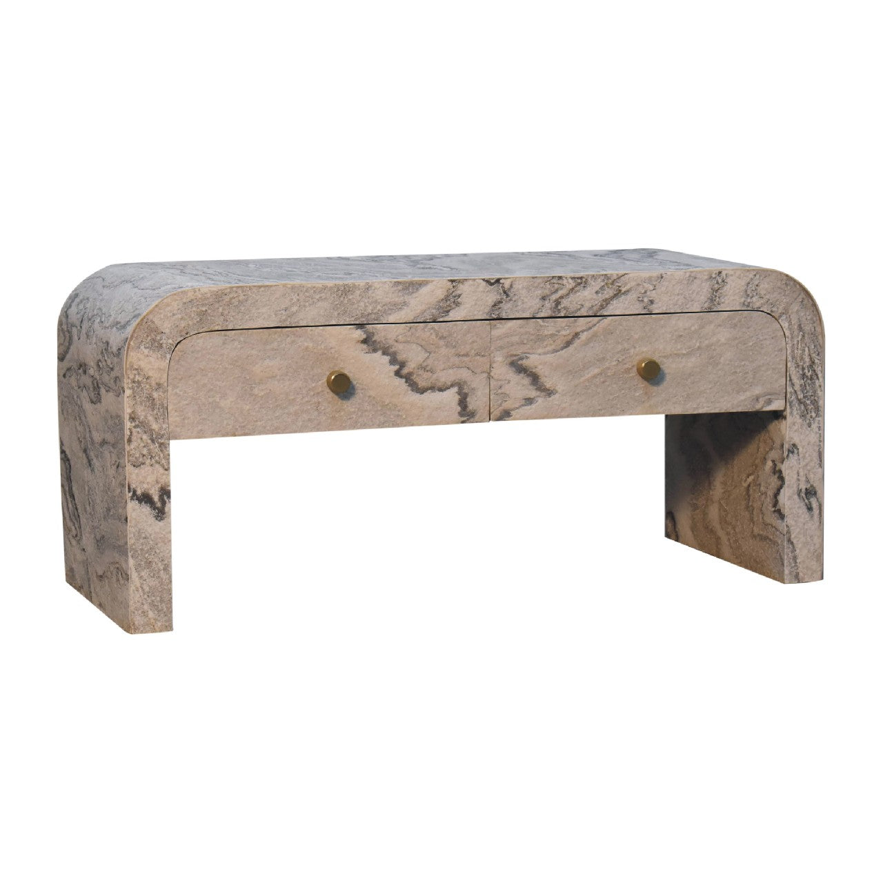 Nouveau marble effect Media Unit