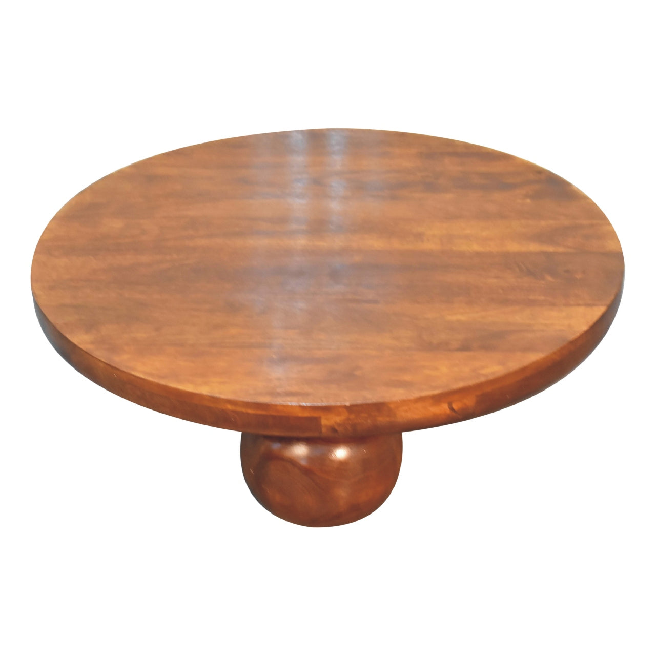 Solid Wood Chestnut Central Ball Coffee Table
