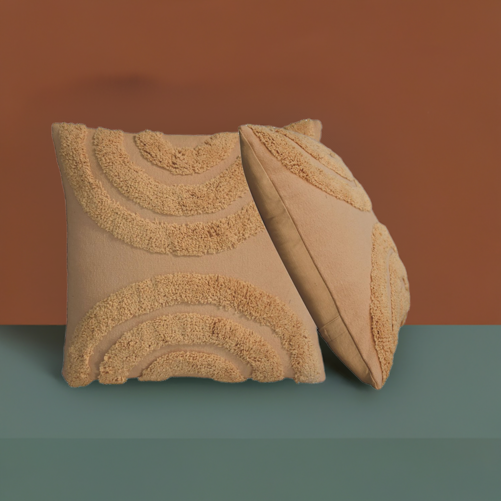 Arched Mustard Cushion Set of 2