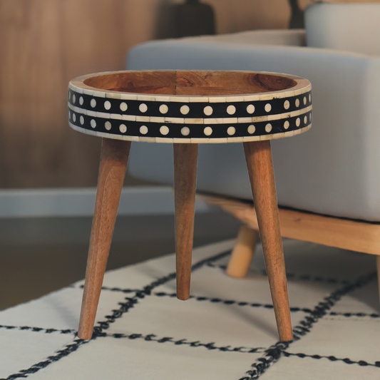 Mini Pattern Nordic End Table