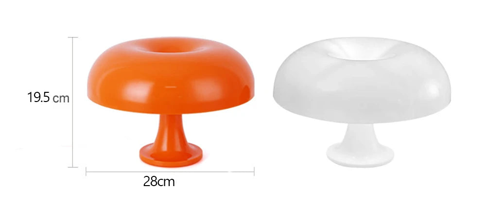 Classic Mushroom Table Lamp Modern Bauhaus Art Table Lamp Bedroom Bedside Lamp Danish Designer Orange Decorative Table Lamp