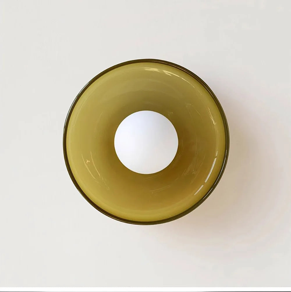 Nordic Glass Ceiling Light Single Head G9 Lamp Source Wall Lamp For Entryway Hallway Aisle Balcony Living Room Bedroom Fixtures