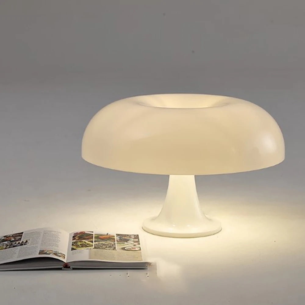 Classic Mushroom Table Lamp Modern Bauhaus Art Table Lamp Bedroom Bedside Lamp Danish Designer Orange Decorative Table Lamp