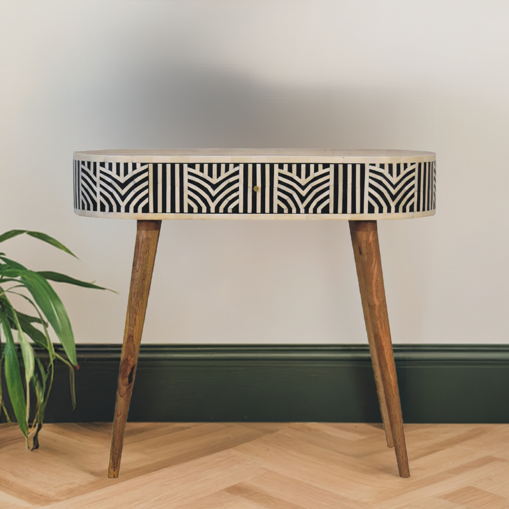 Edessa Boho Bone Inlay Console Entry Table