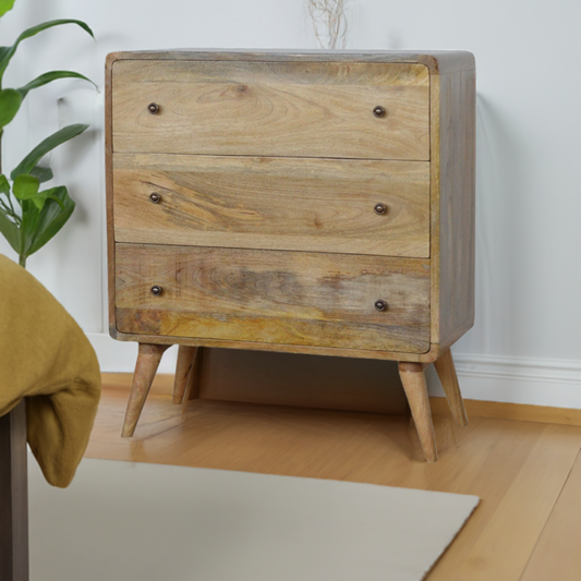 Curved Oak-ish Chest