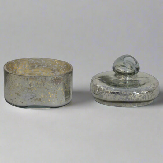 Small Vintage Styled Glass Jar Decor