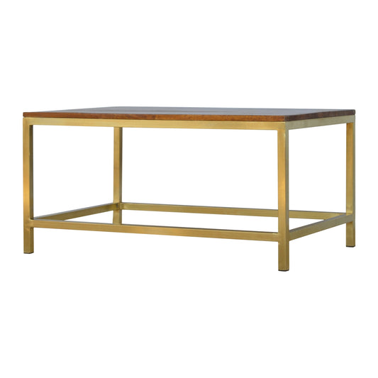 Rectangle Gold Coffee Table – UK Online Exclusive