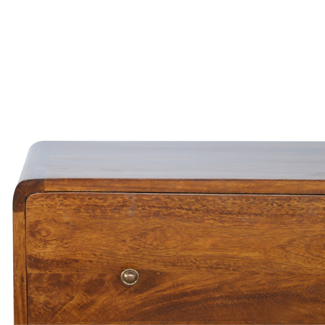 Curved Chestnut Chest Of Draws