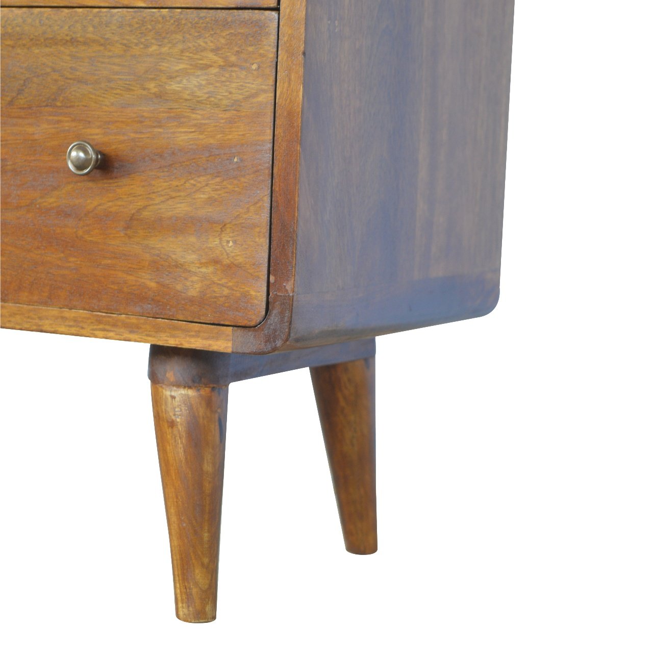 Curved Chestnut Chest Of Draws