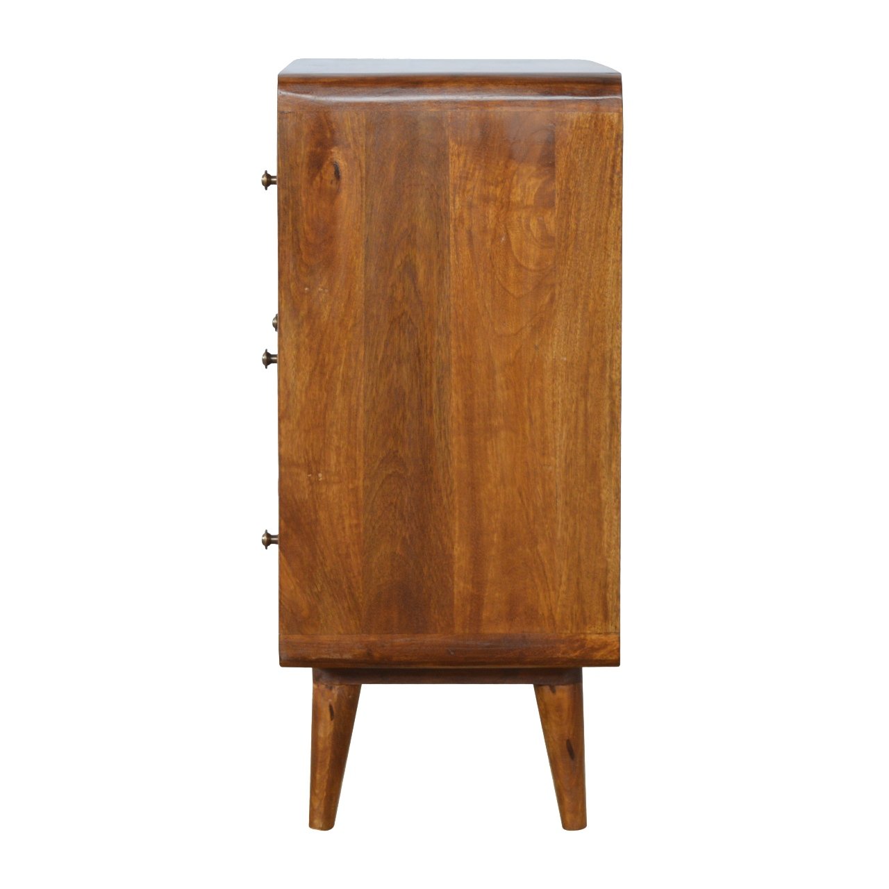 Curved Chestnut Chest Of Draws
