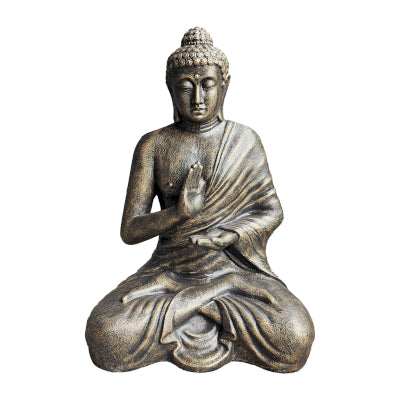 Large Antique Gold Buddha Meditation in Stupa - 1.5m