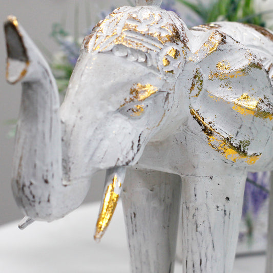 Wood Carved Elephant - home decor