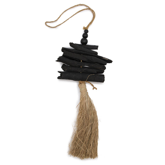 Hanging Driftwood Tassel 42cm wall hanging