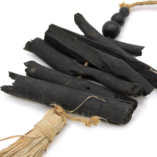 Hanging Driftwood Tassel 42cm wall hanging