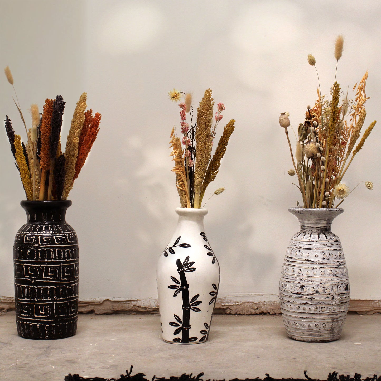 Greek Taper Vase - Chocolate