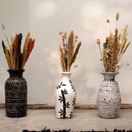 Greek Taper Vase - Chocolate