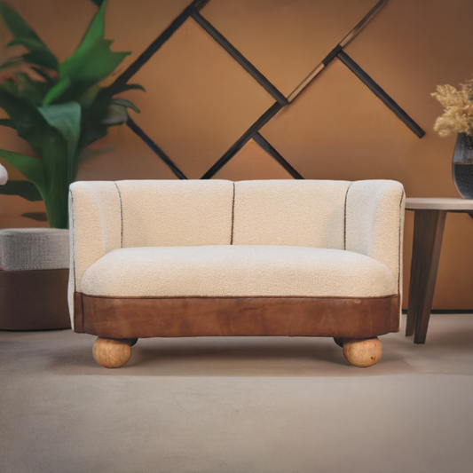 Boucle Cream Buffalo Small Sofa