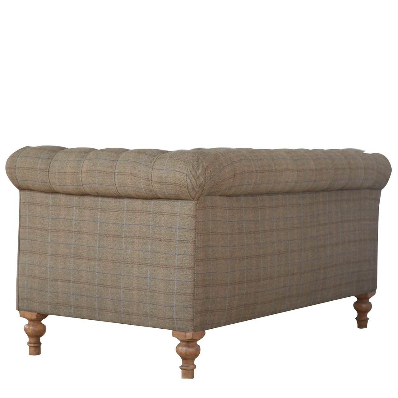 Multi Tweed 2 Seat Chesterfield sofa