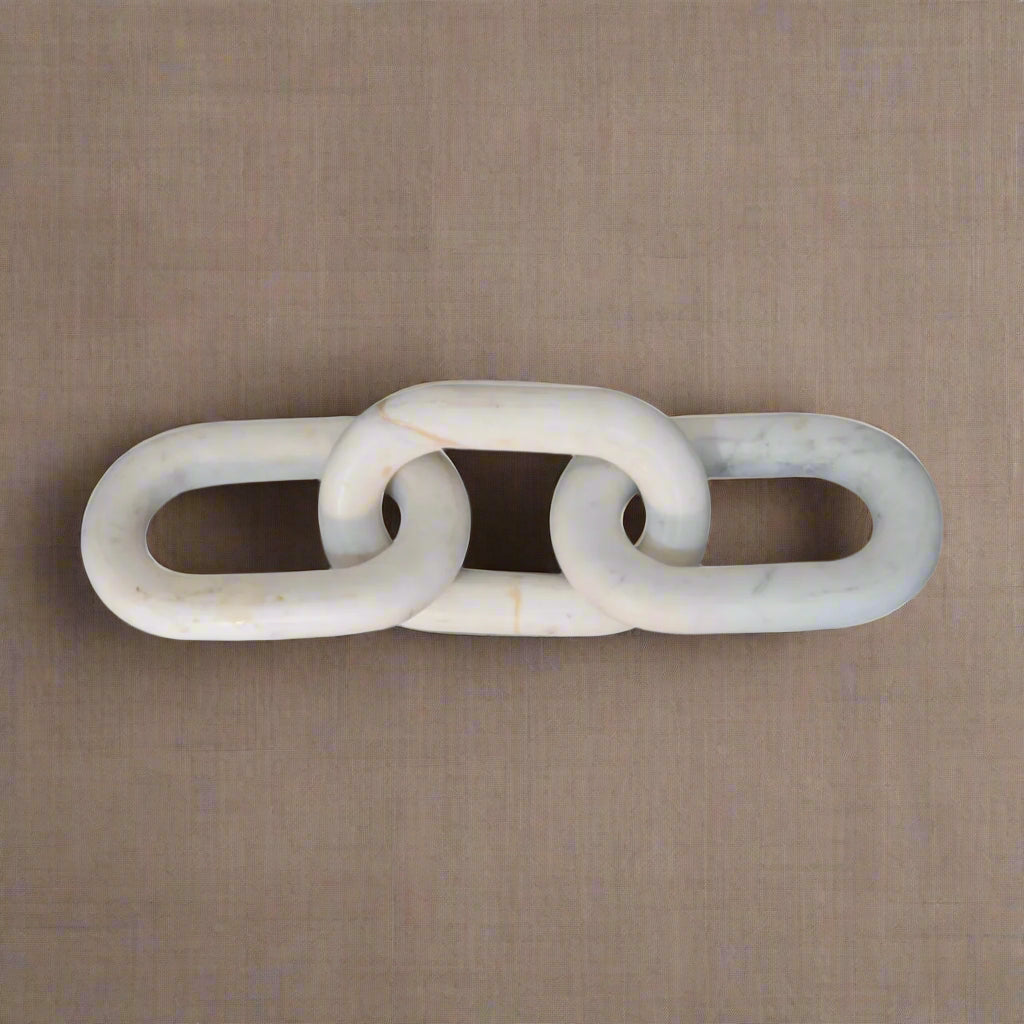 Decorative Marble Chain Sculpture Home Decor