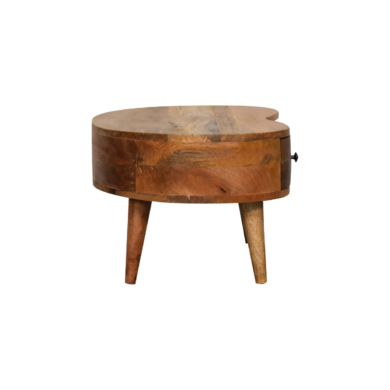 Solid Wood Mini Oak-ish Wave Coffee Table