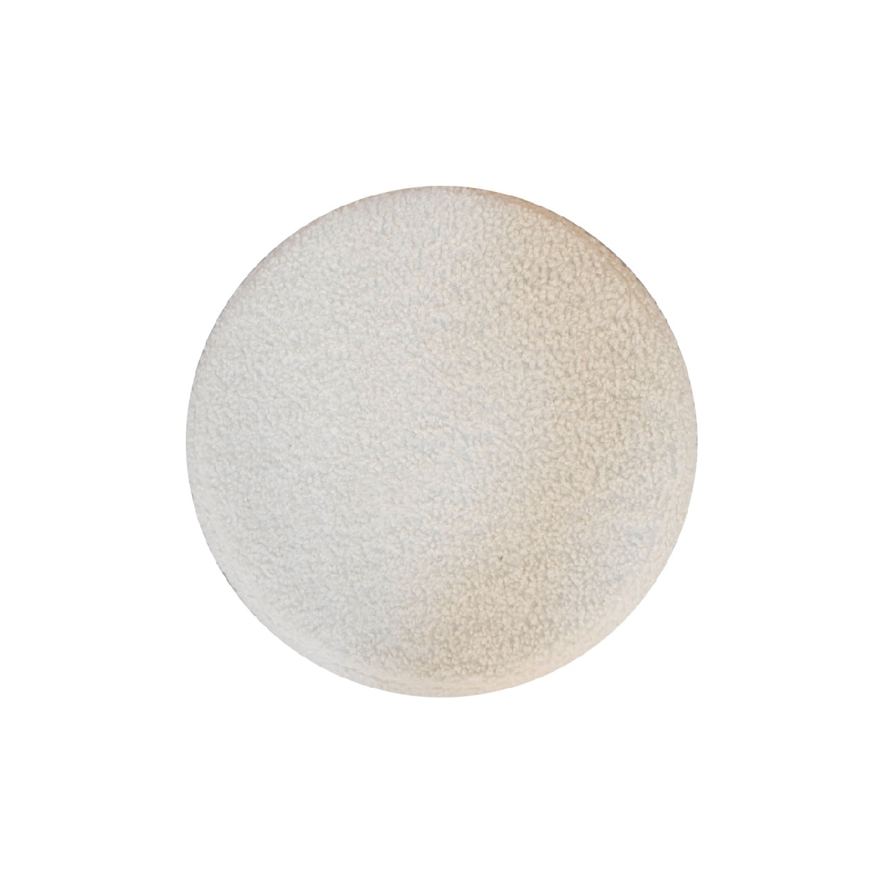 Cream 100% cotton Boucle Petite Footstool