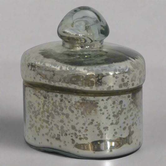 Small Vintage Styled Glass Jar Decor