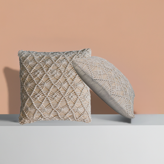 2x Maura Natural White Cushions