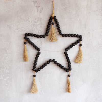 Large Bead Star Mobil 58x38cm wall decor