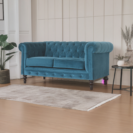 Teal Chesterfield Sofa